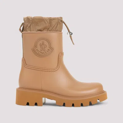 Moncler Ankle-length Waterproof Boots With Drawstring Closure In Neutral