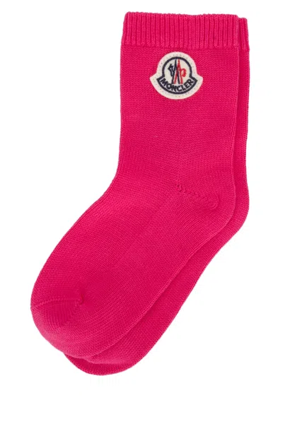 Moncler Kids Cuffie In Pink
