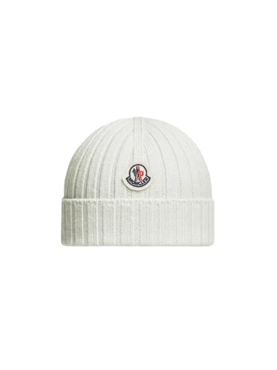 Moncler Kids Tricot Hat In Neutral