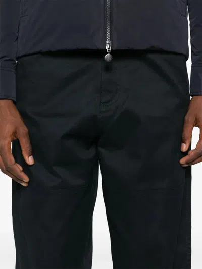 Moncler Logo-patch Trousers In Black