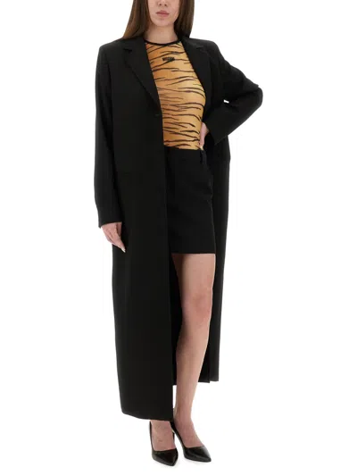 Moschino Jeans Mesh Top With Animal Print In Animal Print