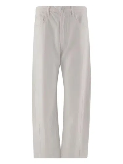 Mother Wide Leg Cotton Denim Jeans