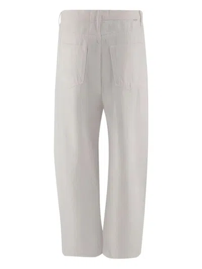 Mother Wide Leg Cotton Denim Jeans