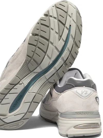 New Balance Uk 991v2 Sneakers With Mesh And Suede In Neutral