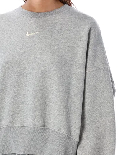 Nike Phoenix Fleece Sweatshirt In Gray In Gray