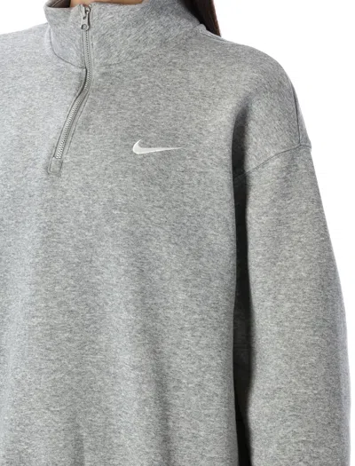 Nike Phoenix Zip-up Sweatshirt In Gray