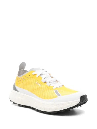 Norda Run Seamless Bio-dyneema Running Sneakers With Vibram Sole In Yellow