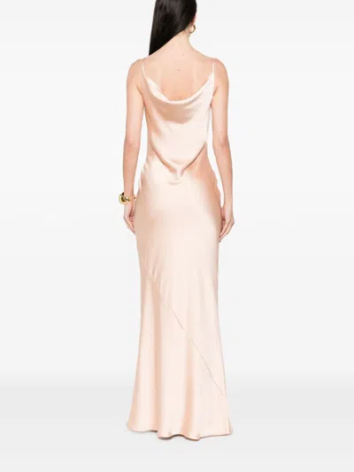 Norma Kamali Maria Slip Gown Dress In Pink