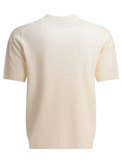 Norse Projects Leif Cotton Linen Polo Polo Shirts White