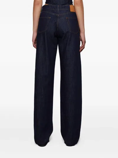 Magda Butrym Logo-patch Jeans In Blue