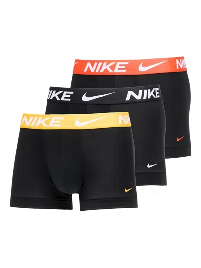 Nike Dri-fit Logo-waistband Boxers (pack Of Thee) In Black