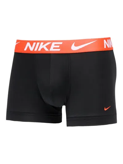 Nike Dri-fit Logo-waistband Boxers (pack Of Thee) In Black