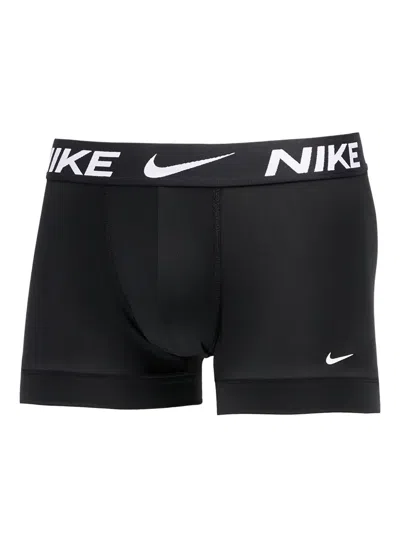 Nike Dri-fit Logo-waistband Boxers (pack Of Thee) In Black