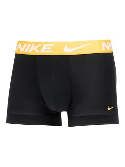 Nike Dri-fit Logo-waistband Boxers (pack Of Thee) In Black