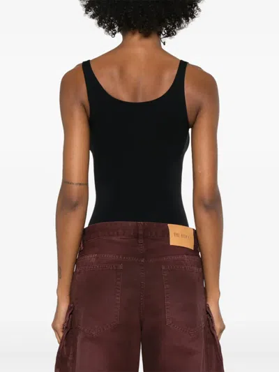 Wolford Scoop-neck Bodysuit In Black