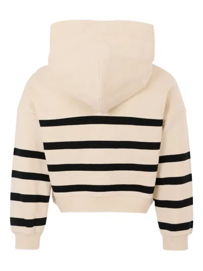 条纹LOGO连帽衫