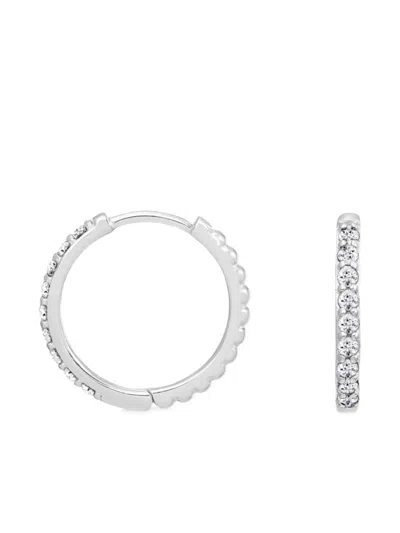 Dower & Hall Lumiere Sapphire Hoop Earrings In Metallic