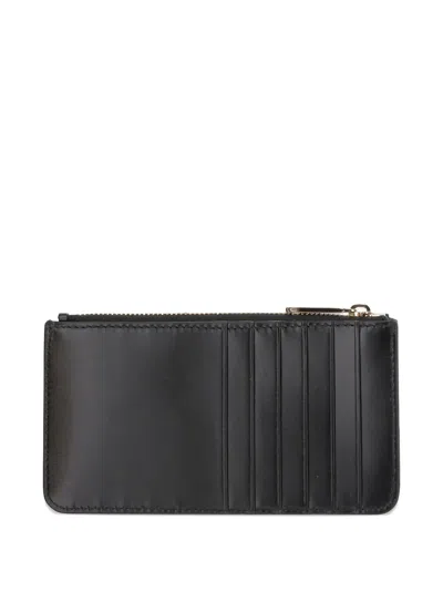 Ferragamo Gancini Zip-around Wallet In Black