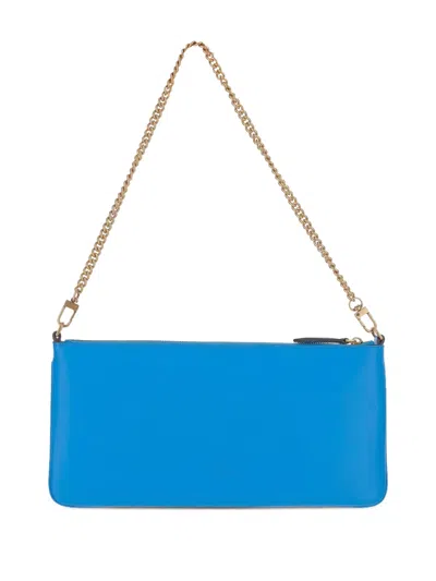 Pinko Leather Clutch Bag With Logo