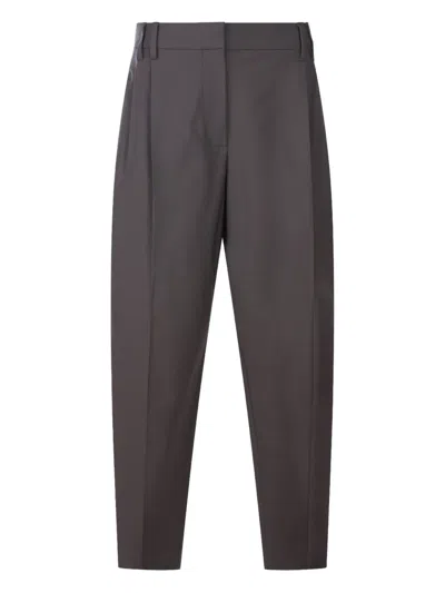 Brunello Cucinelli Casual Trousers With Belt Loops And Back Pockets