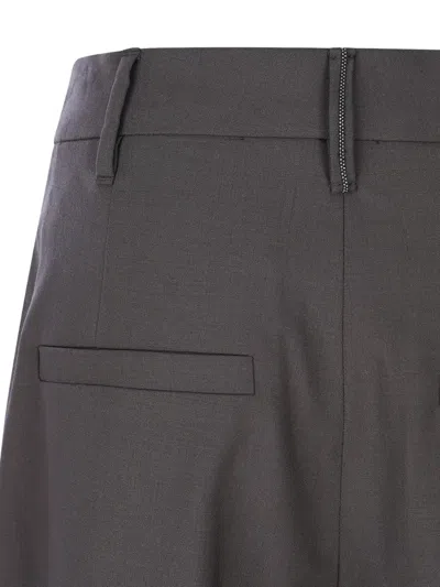 Brunello Cucinelli Casual Trousers With Belt Loops And Back Pockets