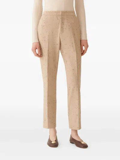 Fabiana Filippi Montefalco Buttoned Tailoring Trousers In Neutral