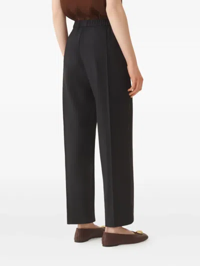 Fabiana Filippi Elasticated-waistband Trousers In Blue