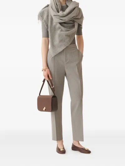 Fabiana Filippi Montefalco Techno Tailoring Trousers In Gray