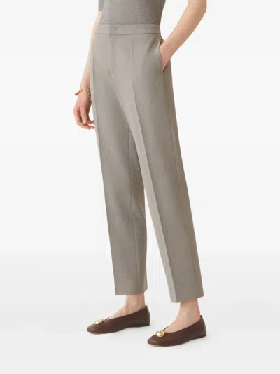 Fabiana Filippi Montefalco Techno Tailoring Trousers In Gray