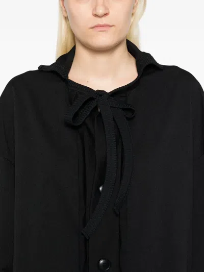 Yohji Yamamoto Slogan-print Top In Black