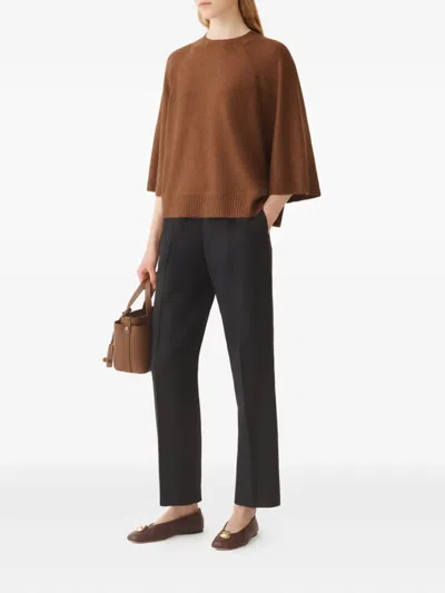Fabiana Filippi Sequin-embellished Sweater In Brown