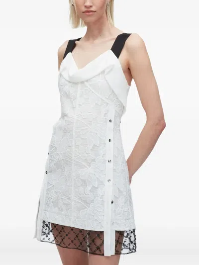 3.1 Phillip Lim Sleeveless Corded Lace Minidress In White