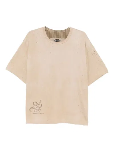 Ziggy Chen Cotton T-shirt In Neutral