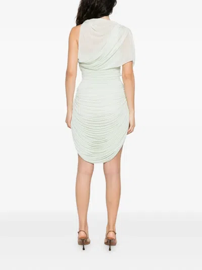 Christopher Esber Draped One-shoulder Dress In Green