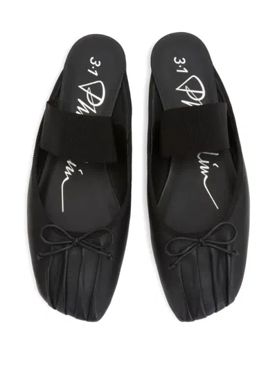 3.1 Phillip Lim Elastic-band Bow Mules