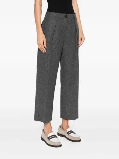 Brunello Cucinelli Pleated Trousers In Gray