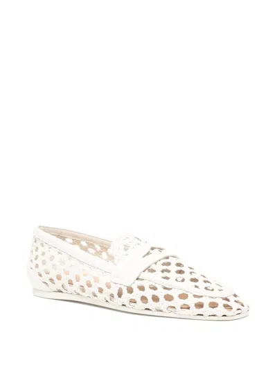 Stuart Weitzman Thea Woven Leather Loafers