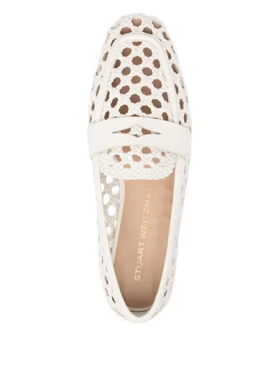 Stuart Weitzman Thea Woven Leather Loafers