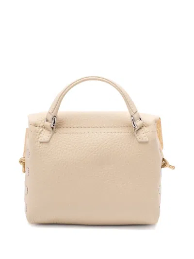 Zanellato Postina Leather Top-handle Studded Shoulder Bag