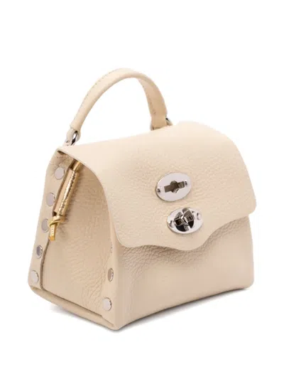 Zanellato Postina Leather Top-handle Studded Shoulder Bag