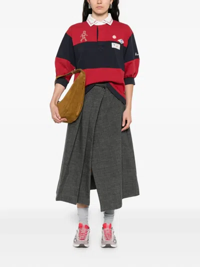Soeur High-waisted Midi Skirt Featuring Pockets In Gray