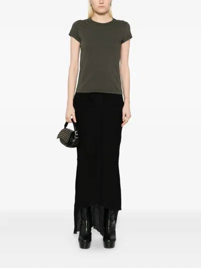 Rick Owens Cotton T-shirt In Green