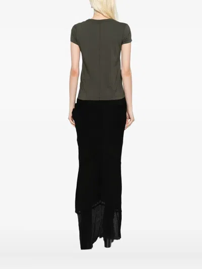 Rick Owens Cotton T-shirt In Green