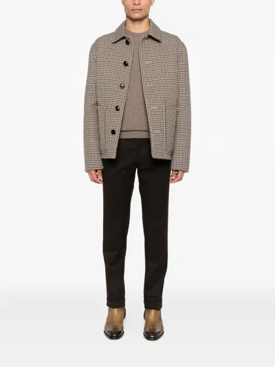 Barba Napoli Napoli Pleated Trousers In Brown