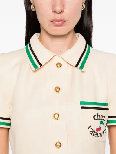 Valentino Cherry-motif Polo Dress