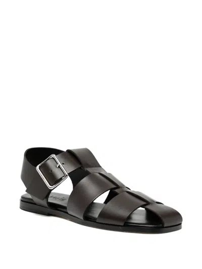 Aeyde Strappy Open Toe Flat Sole Sandals