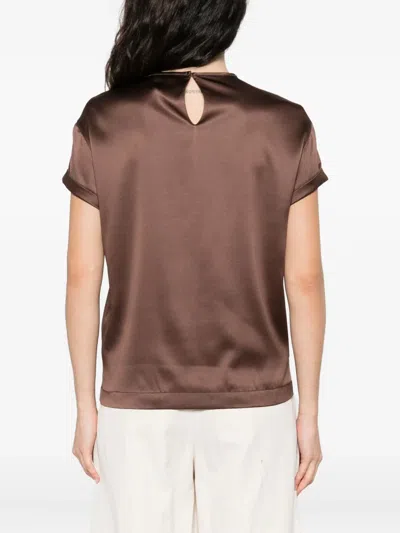 Brunello Cucinelli Crystal-embellishment Blouse