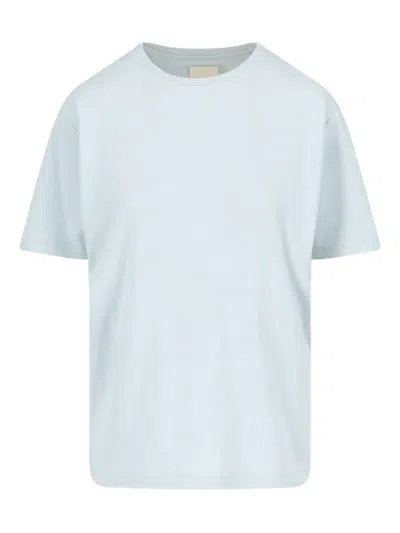 Khaite Logo T-shirt In Blue