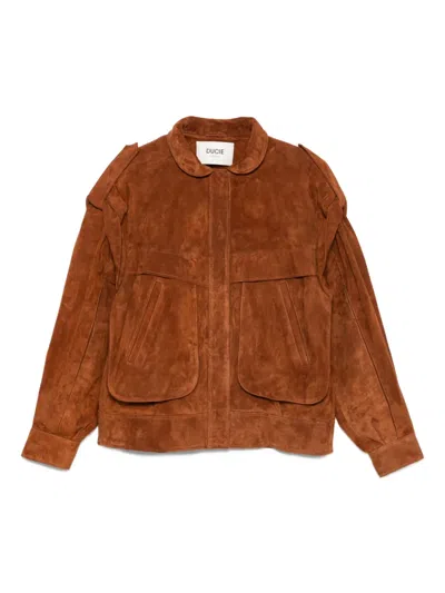 Ducie Frida Suede Jacket In Brown