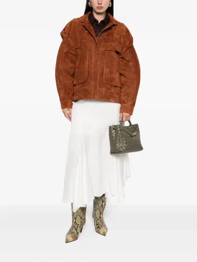 Ducie Frida Suede Jacket In Brown
